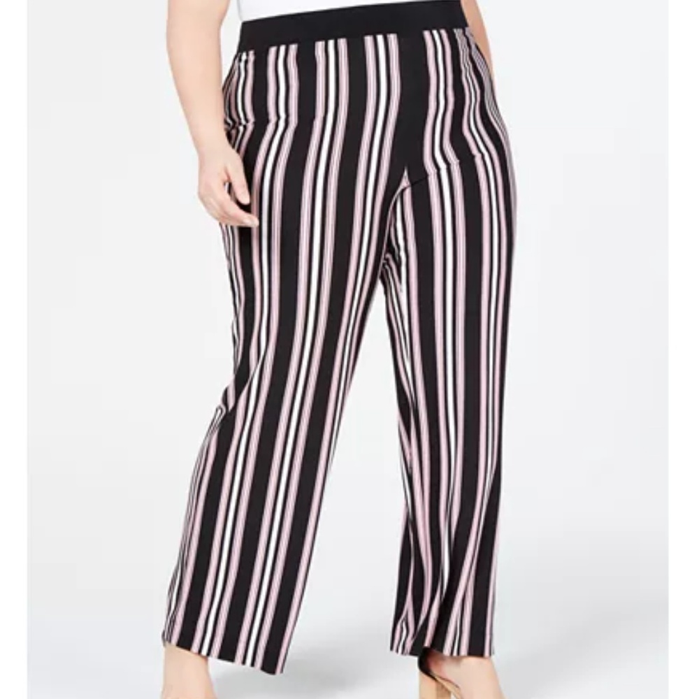 NEW - I.N.C. Plus Size Striped Soft Pants